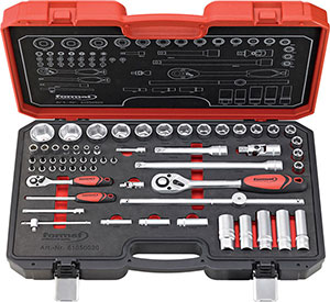 N10106: Assortimenti di chiavi a bussola con attacco da 1/4" e da 1/2"; FORMAT