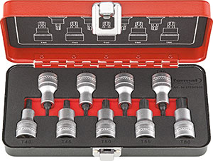 N10267: Serie di chiavi a bussola per viti con impronta Torx®; FORMAT