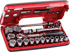 N10456: Assortimenti di chiavi a bussola con attacco da 1/2"; USAG