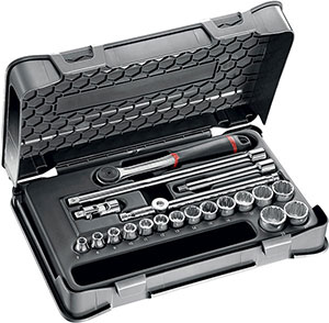 N10475: Assortimenti di chiavi a bussola con attacco da 3/8"; USAG