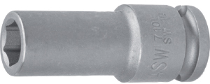 N11189: Chiavi a bussola Impact con bocca esagonale serie lunga; ASW