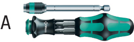 N16145: Impugnature portainserti Kraftform Kompakt® con inserti; WERA