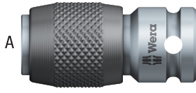 N16190: Adattatori a cambio rapido per inserti a macchina; WERA