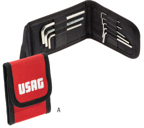 N20020: Serie di chiavi maschio esagonale piegate; USAG