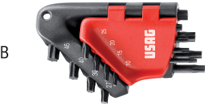N20345: Serie di chiavi maschio piegate per viti con impronta Torx®; USAG