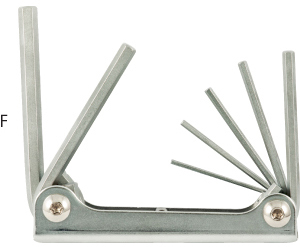 N20855: Serie di chiavi maschio esagonale piegate; FORTIS