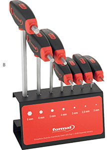 N20899: Serie di chiavi maschio esagonale con impugnatura; FORMAT
