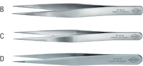 N30501: Pinzette a molla per elettronica; KNIPEX