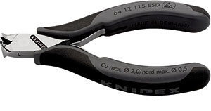 N30805: Tronchesi ESD per elettronica a taglienti frontali; KNIPEX