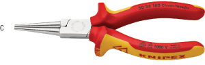 N32952: Pinze a becchi tondi VDE; KNIPEX