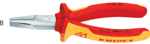 N35171: Pinze a becchi piatti VDE; KNIPEX