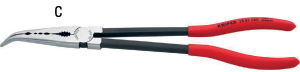 N35213: Pinze a becchi mezzitondi piegati; KNIPEX