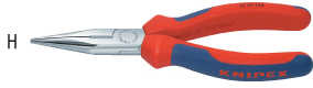 N35219: Pinze a becchi mezzitondi con taglienti; KNIPEX