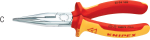 N35222: Pinze a becchi mezzitondi VDE; KNIPEX