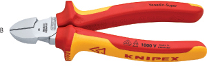 N35306: Tronchesi a taglienti diagonali VDE; KNIPEX
