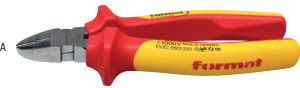 N35307: Tronchesi a taglienti diagonali con spellafili VDE; FORMAT