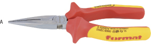 N35424: Pinze a becchi mezzitondi VDE; FORMAT