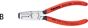 N35504: Pinze crimpatrici per terminali a bussola; KNIPEX