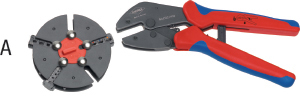 N35511: Pinze crimpatrici MultiCrimp® a matrici intercambiabili; KNIPEX