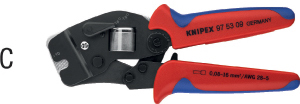 N35513: Pinze crimpatrici a regolazione automatica per terminali a bussola; KNIPEX