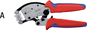 N35514: Pinze crimpatrici Twistor® a regolazione automatica per terminali a bussola; KNIPEX