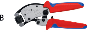 N35514: Pinze crimpatrici Twistor® a regolazione automatica per terminali a bussola; KNIPEX