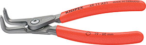 N35628: Pinze a becchi piegati per anelli elastici di sicurezza per esterni; KNIPEX