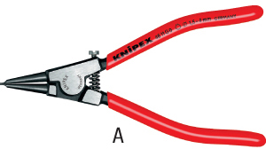 N35656: Pinze a becchi diritti per anelli elastici autobloccanti; KNIPEX