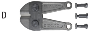 N35675: Testa di ricambio per tagliabulloni; KNIPEX
