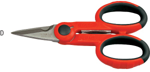 N37480: Forbici per elettricisti con lame microdentate; USAG