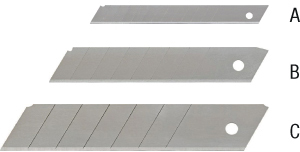 N40345: Lame a spezzare per cutter; FORMAT