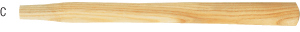 N50056: Manico di ricambio in frassino per mazzuole; FORTIS