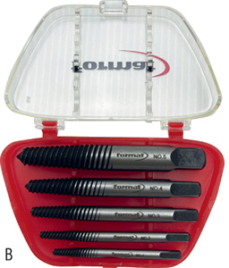 N60080: Serie di estrattori conici per viti e prigionieri spezzati; FORMAT