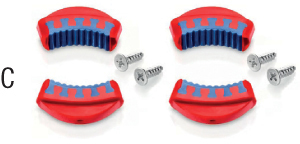 N80160: Ganasce di ricambio in materiale bicomponente; KNIPEX