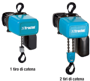 P10013: Paranchi elettrici a catena con gancio di sospensione - Tralift® TT; TRACTEL