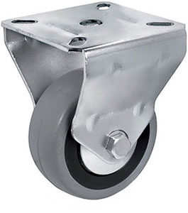 P30710: Ruote in gomma grigia con nucleo in polipropilene; TELLURE ROTA