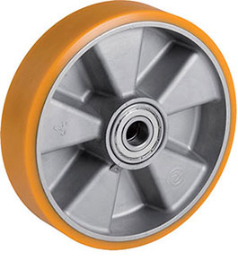 P30720: Ruote in poliuretano "TR" con nucleo in alluminio; TELLURE ROTA