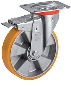 P30735: Ruote in poliuretano "TR" con nucleo in alluminio; TELLURE ROTA