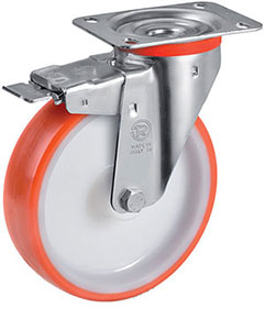 P30795: Ruote in poliuretano termoplastico con nucleo in poliammide 6; TELLURE ROTA