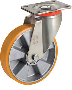 P30800: Ruote in poliuretano "TR" con nucleo in alluminio; TELLURE ROTA