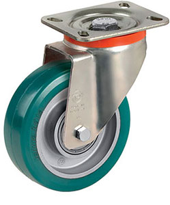 P30825: Ruote in poliuretano "TR-ROLL" con nucleo in alluminio; TELLURE ROTA