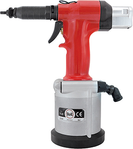 P40110: Rivettatrice oleopneumatica per inserti filettati; RIVIT