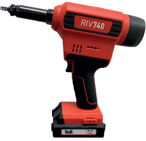 P40125: Rivettatrice a batteria per inserti filettati; RIVIT