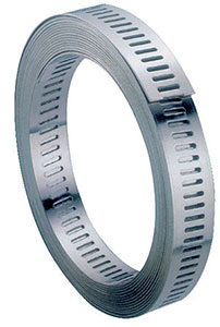 P60550: Fascette a nastro continuo preforato in inox - W4 con nastro da 8 e 13 mm; DALFLEX