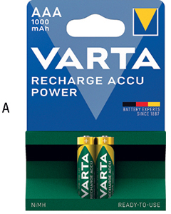 P90042: Batterie ricaricabili Accu Power; VARTA