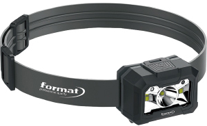 P90335: Torcia frontale ricaricabile a LED; FORMAT