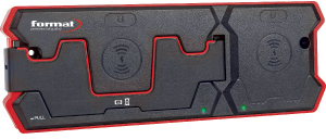 P90345: Torcia ricaricabile a LED con stazione di ricarica wireless; FORMAT