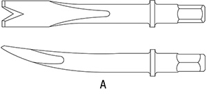 R75812: Scalpello per scalpellatore pneumatico; URYU