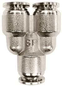 R80875: Raccordo a innesto rapido intermedio a Y; ANI