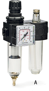 R82610: Gruppo filtro/regolatore e lubrificatore modulare; ANI